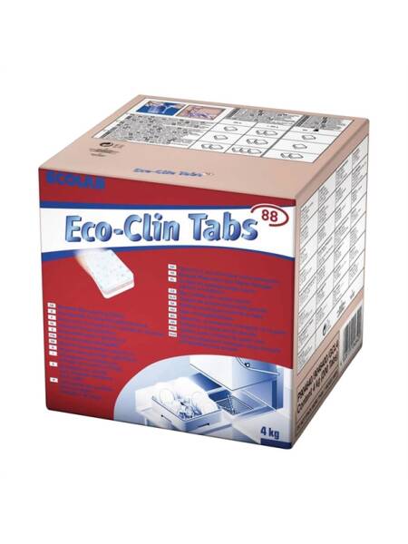 Tablete pentru masina de spalat vase - ECO-CLIN TABS 88 4KG